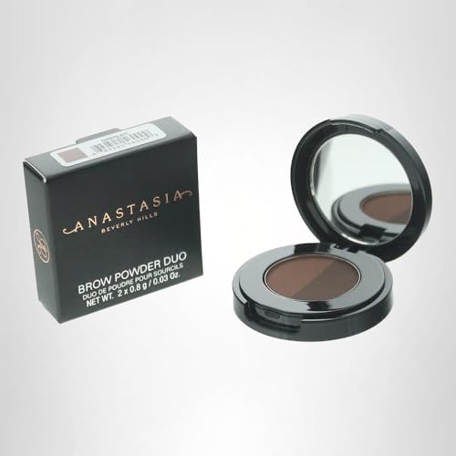 Anastasia Brow Powder Duo Chocolate applied with two shades in a natural gradient on the brows.