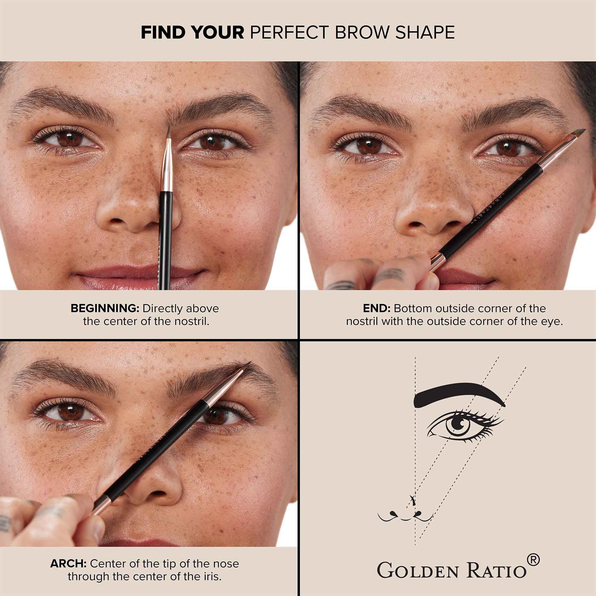 Anastasia Beverly Hills DIPBROW Pomade Granite application motion creating precise stroke