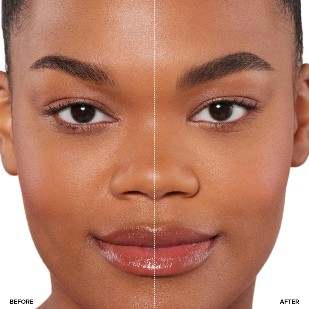 Anastasia Beverly Hills DIPBROW Pomade Granite brow arch being shaped
