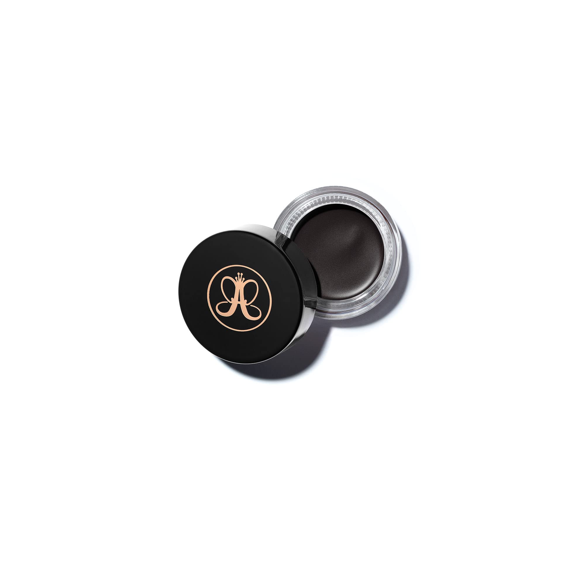 Anastasia Beverly Hills DIPBROW Pomade Granite jar closeup showing rich pigment for precise brow filling