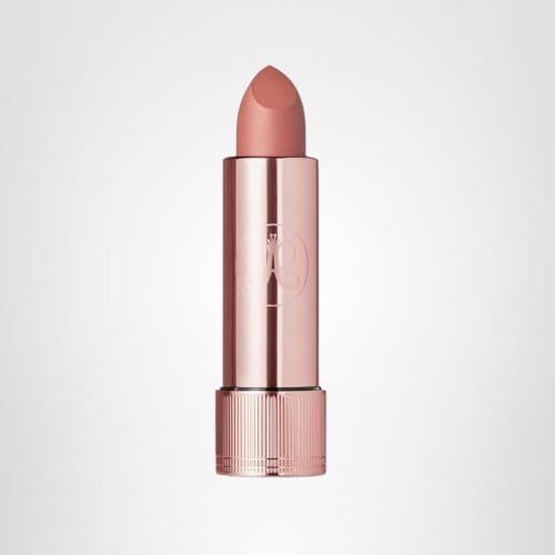 Anastasia Beverly Hills Matte Lipstick Blush Brown with neutral makeup looks