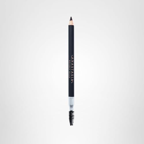 Application on brow demonstrates long-wearing color finish with soft wax formula.