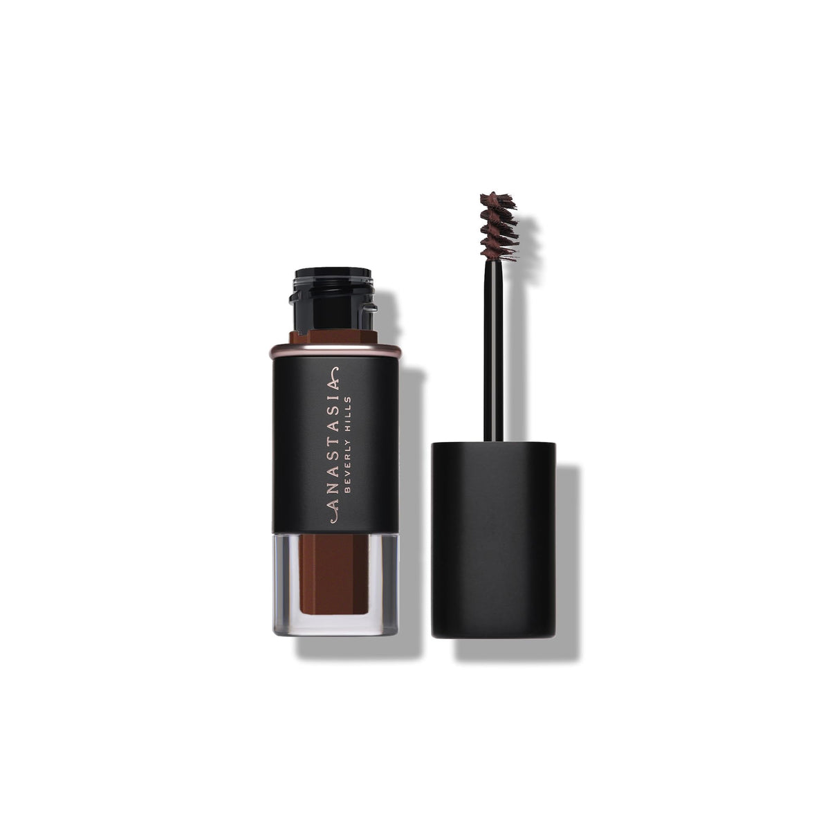 Anastasia Beverly Hills volumizing mini tinted brow gel packaging, travel-friendly design.