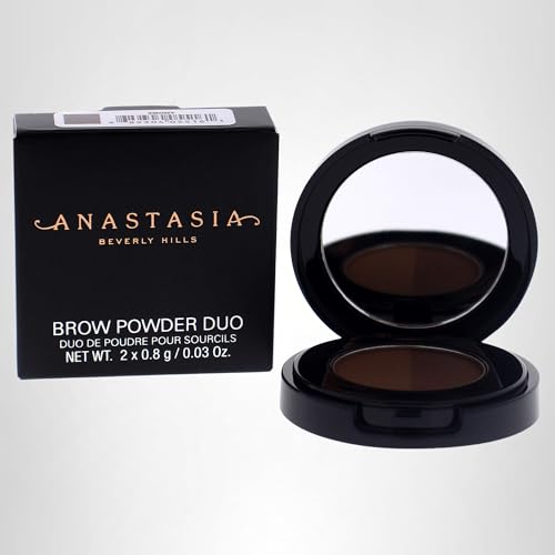 Anastasia Beverly Hills Brow Powder Duo Ebony texture close-up shows blendable powder.