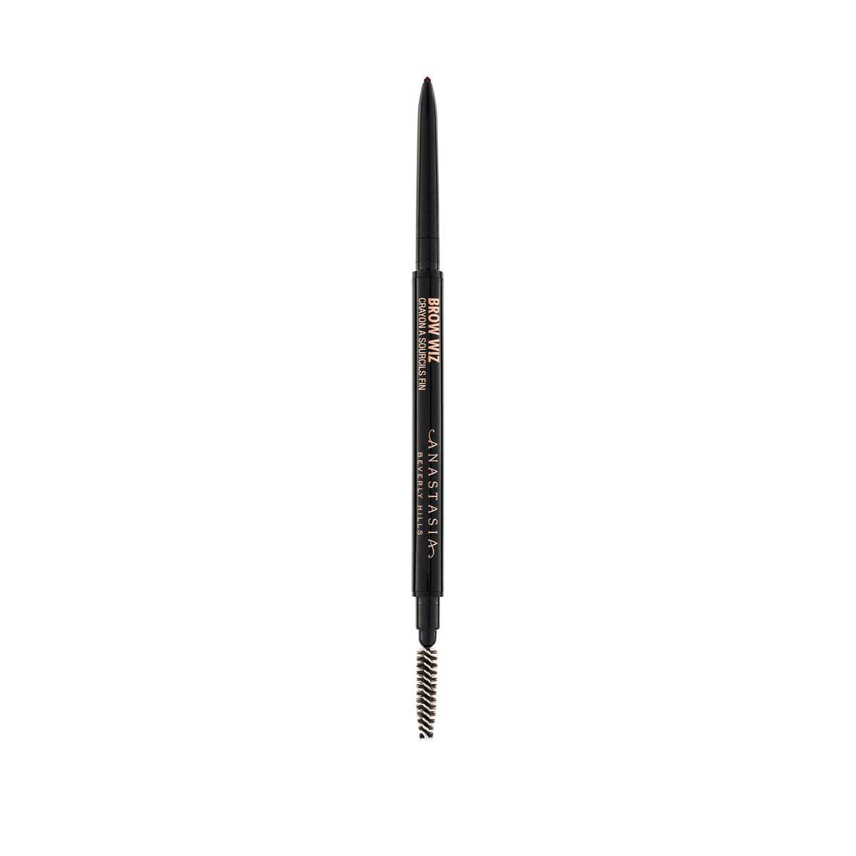 Anastasia Brow Wiz Ash Brown closeup demonstrates precise brow color application for defined arches.