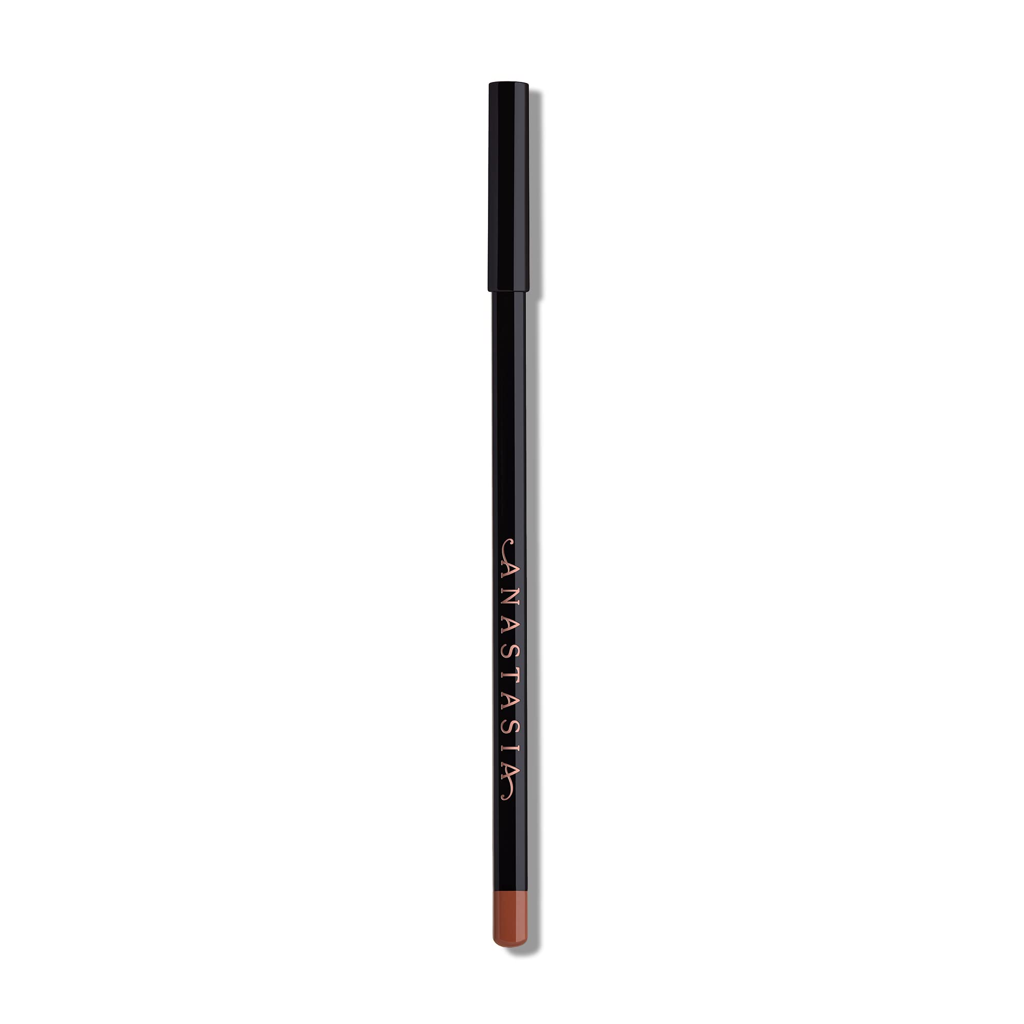 Anastasia Beverly Hills delineador labial marrón frío con punta cuadrada para precisión.