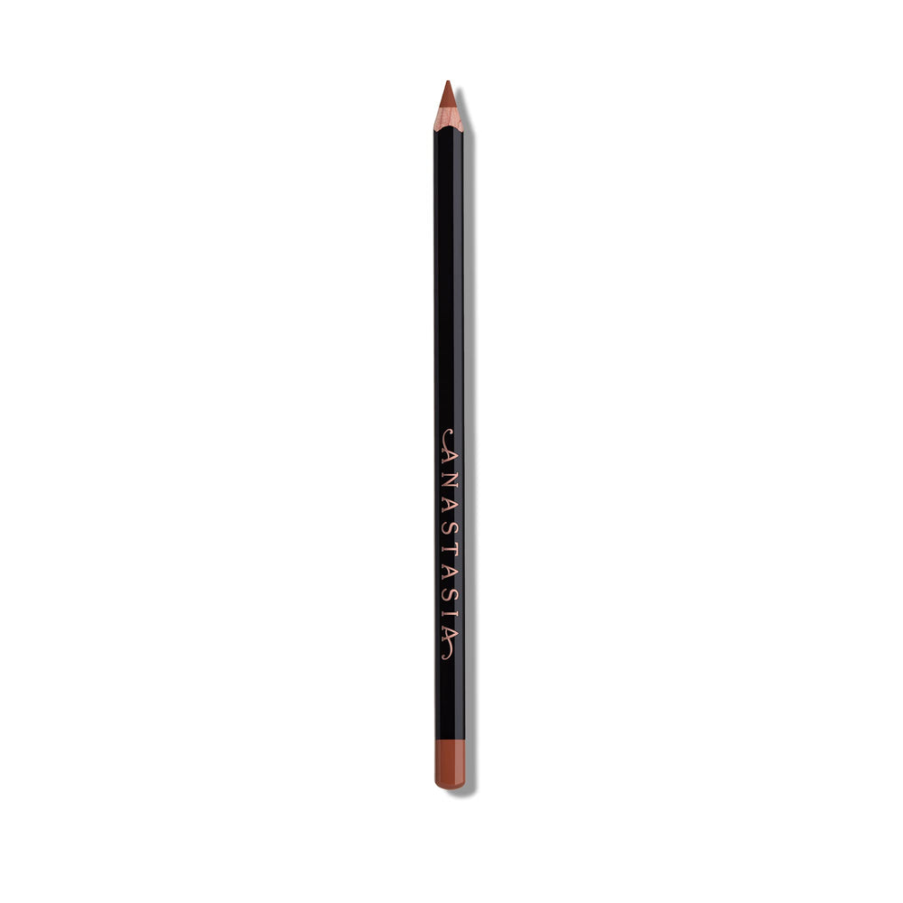 Anastasia Beverly Hills lip liner Cool Brown pencil closeup for precise lip shaping.