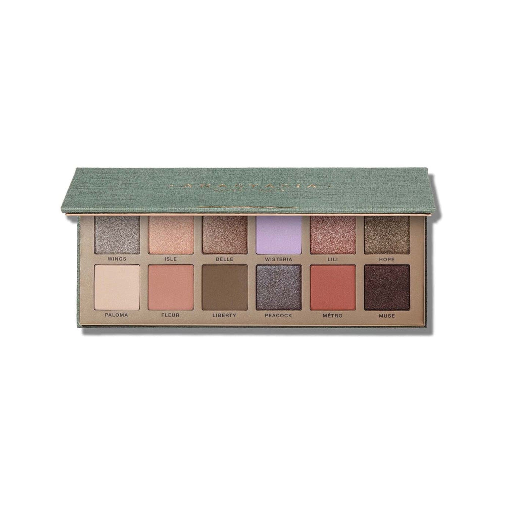Anastasia Beverly Hills Nouveau Palette swatches displayed for quick shade selection and matching.
