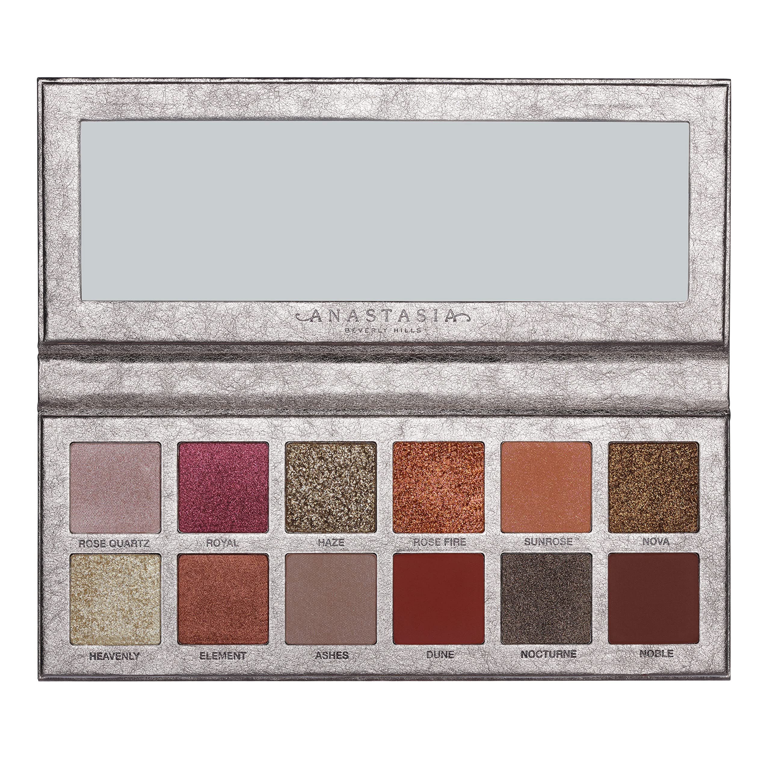 Anastasia Rose Metals Palette swatches reveal rich mattes for crease and metallics for glam looks.