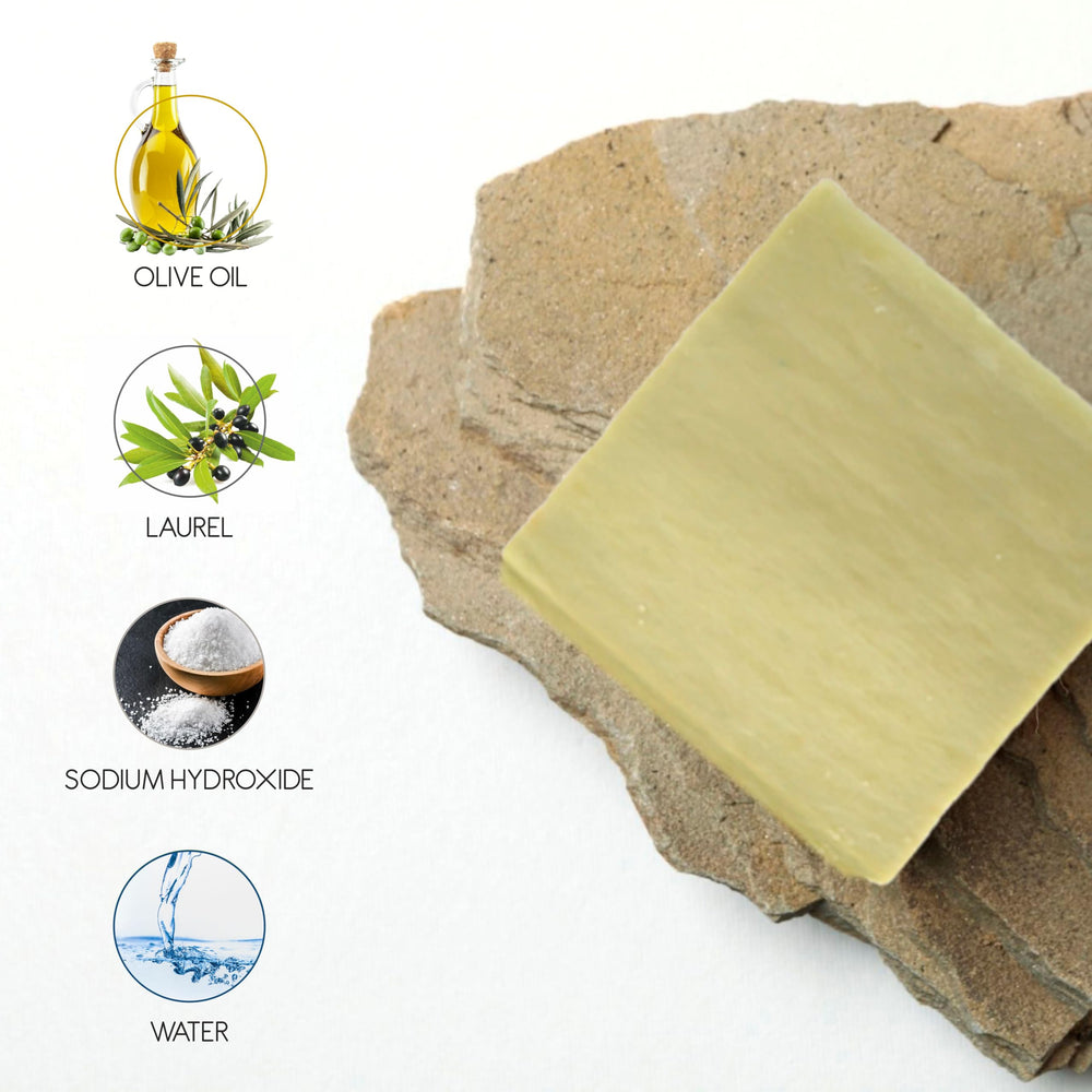 AnatoliaDaphne Aleppo Soap laurel fragrance highlights aromatherapeutic, refreshing routine.
