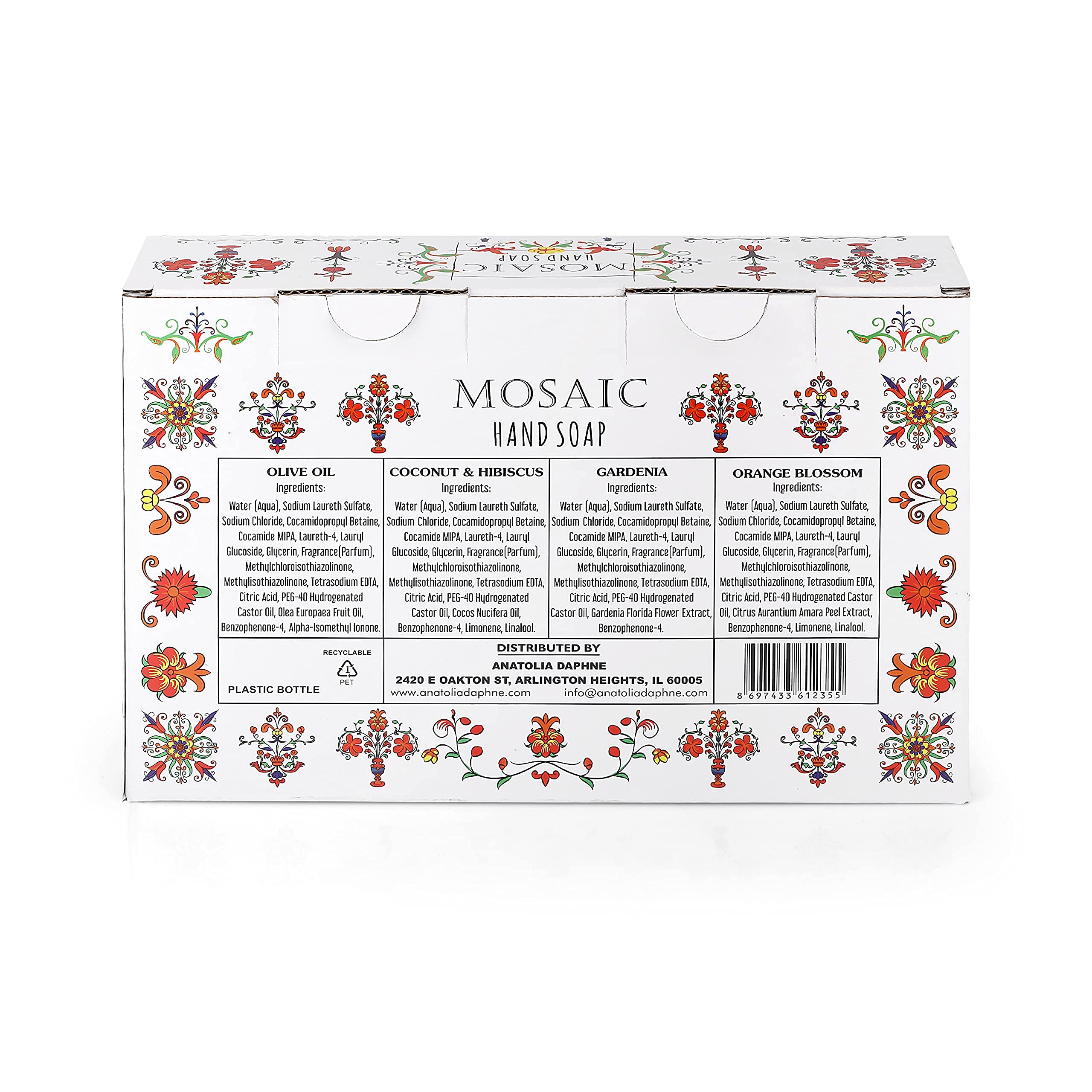 AnatoliaDaphne Mosaic set features pump tops for easy, consistent use.