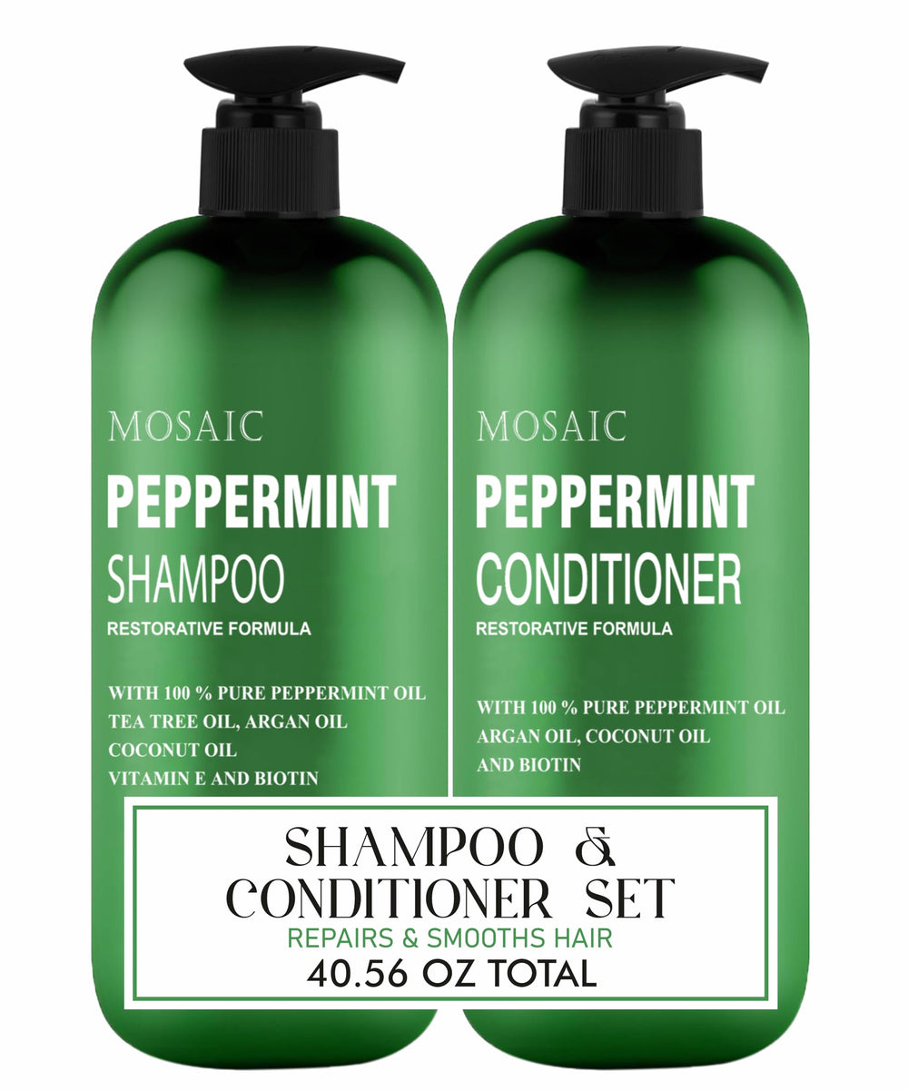 AnatoliaDaphne peppermint shampoo bottle closeup for refreshing scalp care