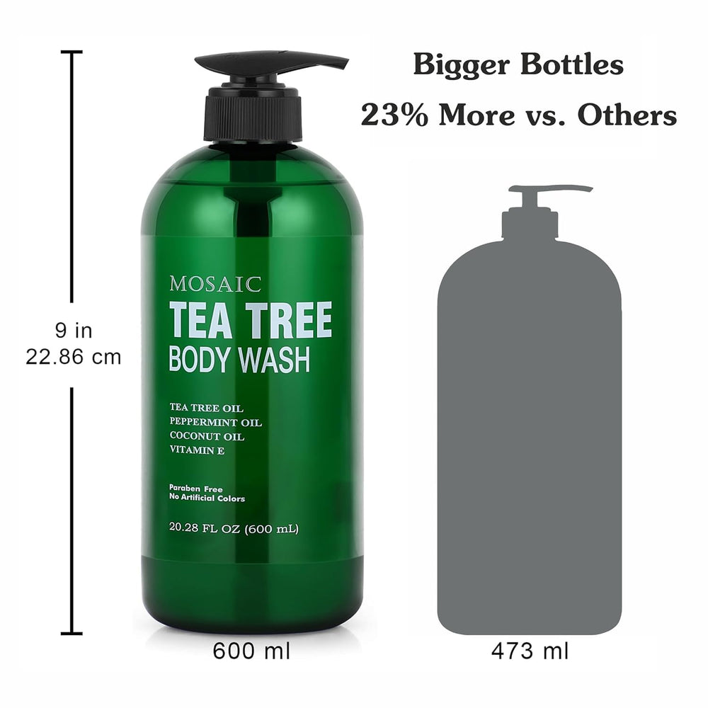 Vitamin E highlight in AnatoliaDaphne Tea Tree Body Wash for skin hydration