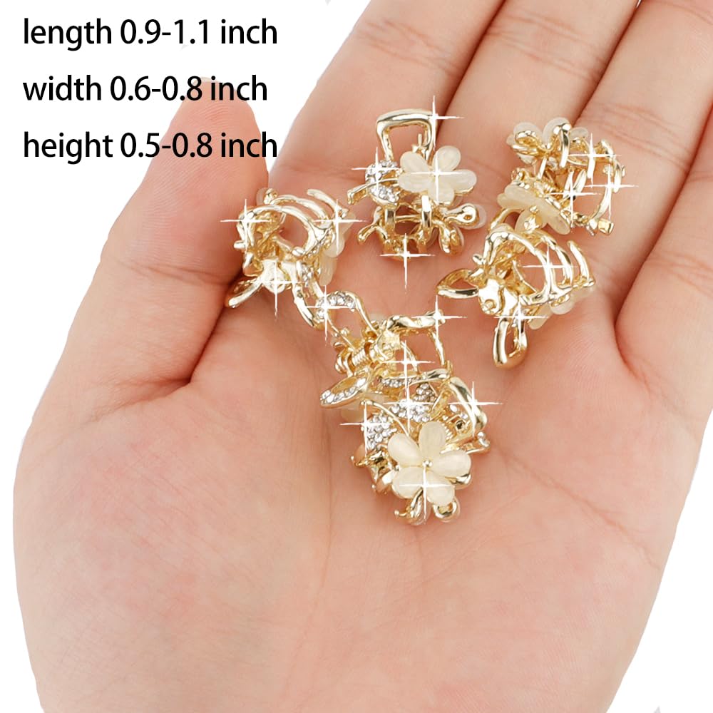 ANBALA gold metal mini clip delivers durable grip for secure hair maintenance.