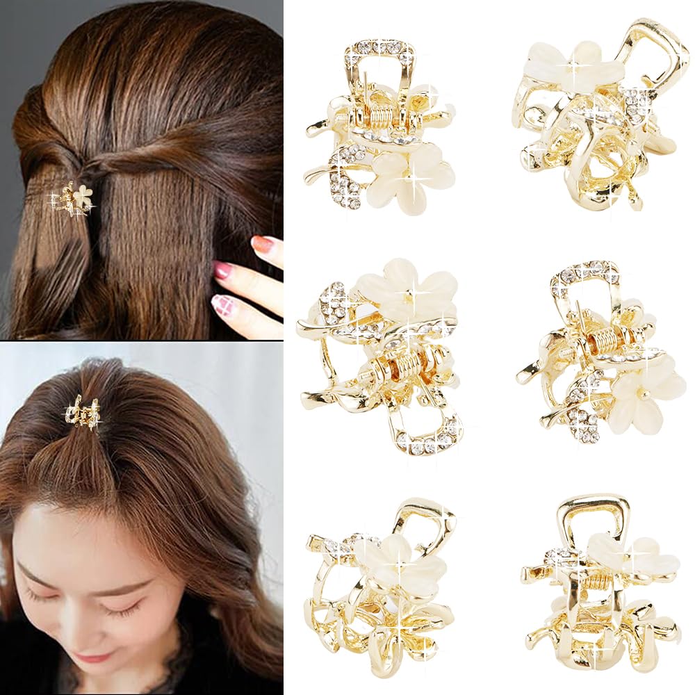 ANBALA mini clips in six identical colors for coordinated, versatile styling.