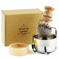 Anbbas badger hair shaving brush with wood handle for rich lather