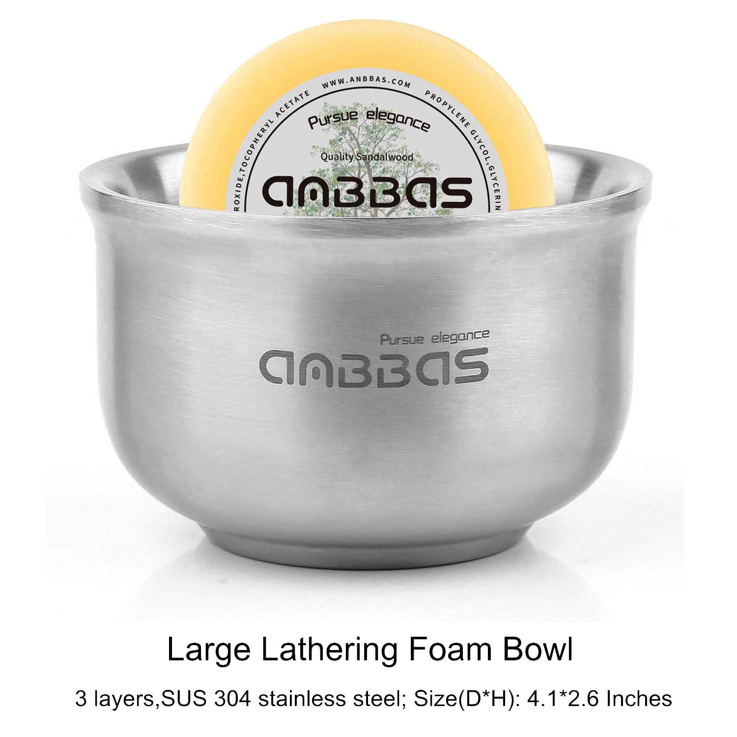 Anbbas goat milk shaving soap delivers creamy lather and subtle scent