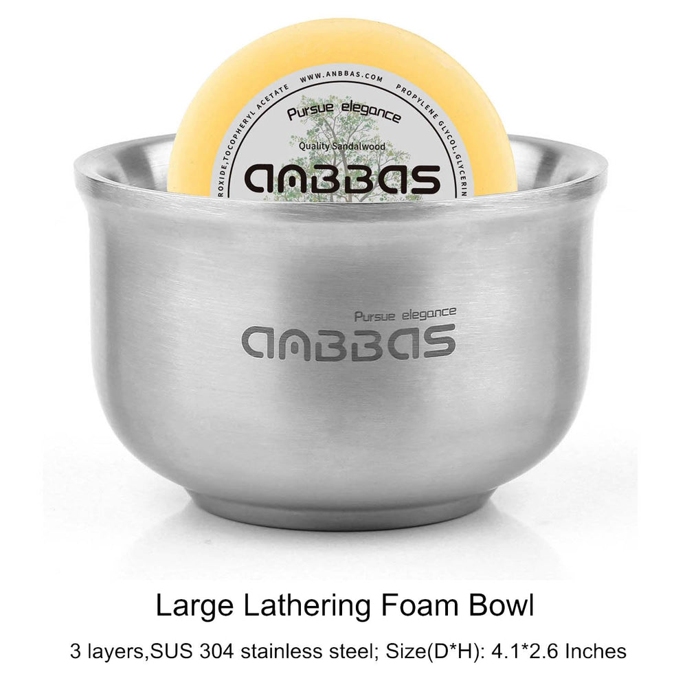 Anbbas goat milk shaving soap delivers creamy lather and subtle scent