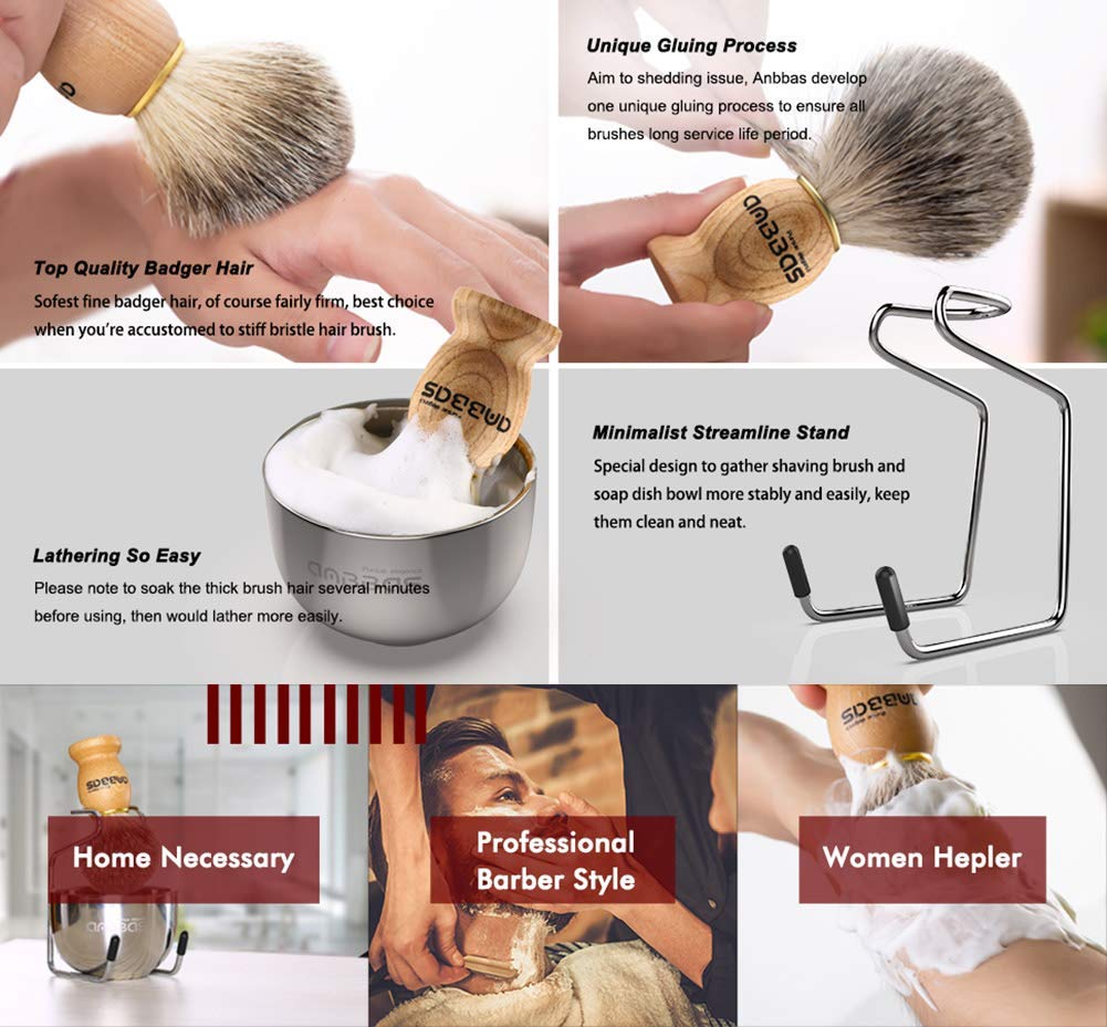 Anbbas rich lather demo shows thick, glossy foam