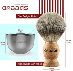 Anbbas stainless steel shaving stand keeps brush dry