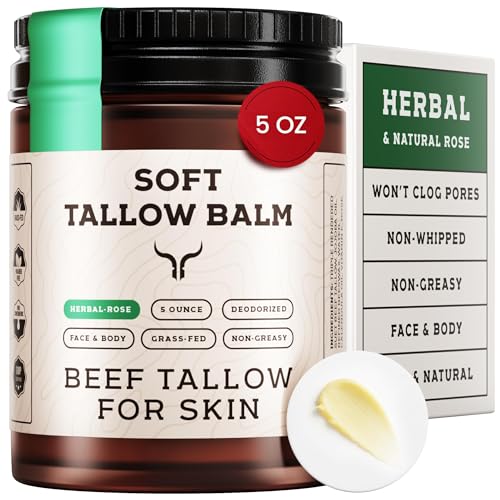 Ancestral Haven beef tallow face cream jar highlighting rich hydration