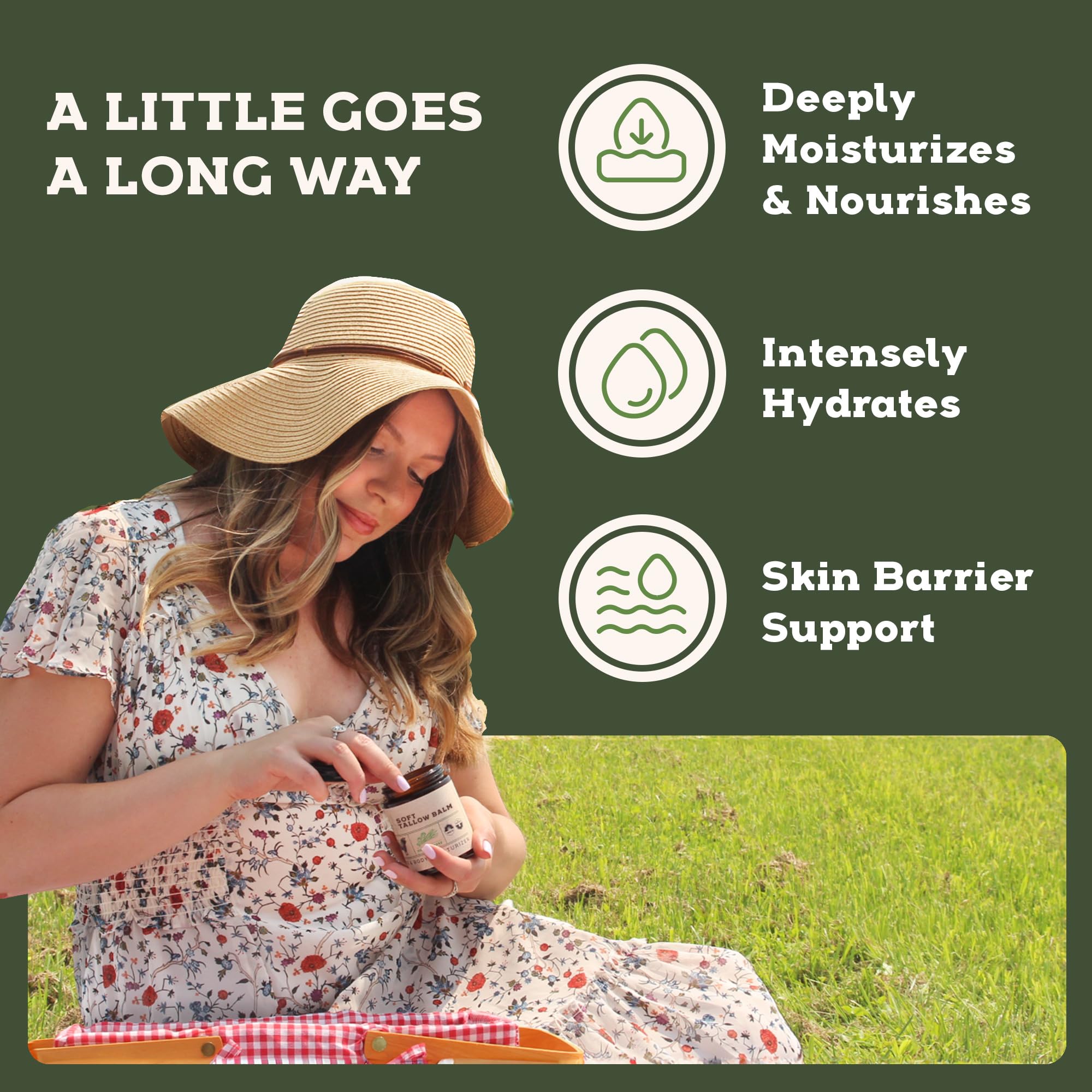 Ancestral Haven lightweight non-greasy finish after application
