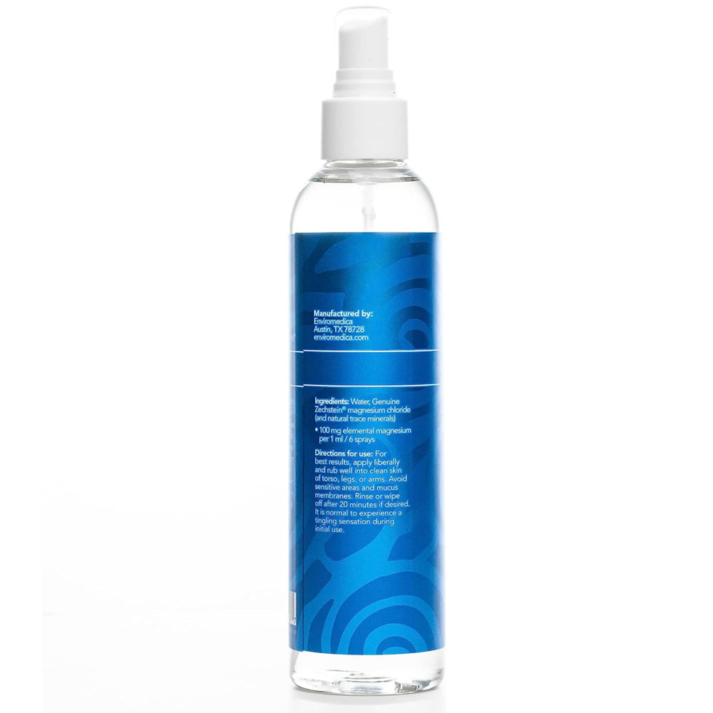 Ancient Minerals spray applied to torso fits into wind-down skincare ritual.