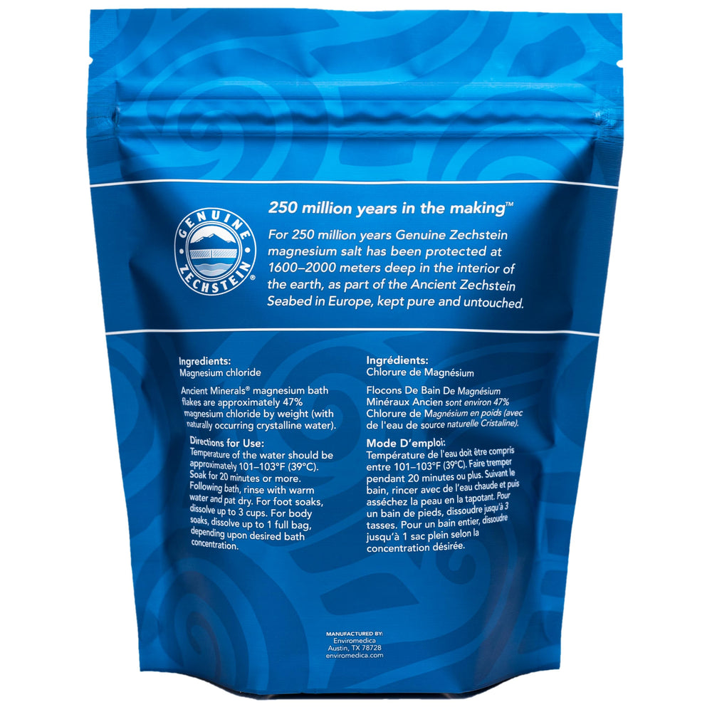 Ancient Minerals label detail—clear Zechstein purity story
