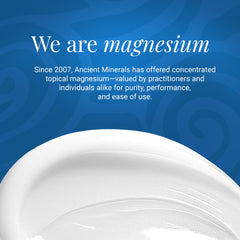 Ancient Minerals Zechstein Mg origin highlights pure mineral source for skin nourishment.