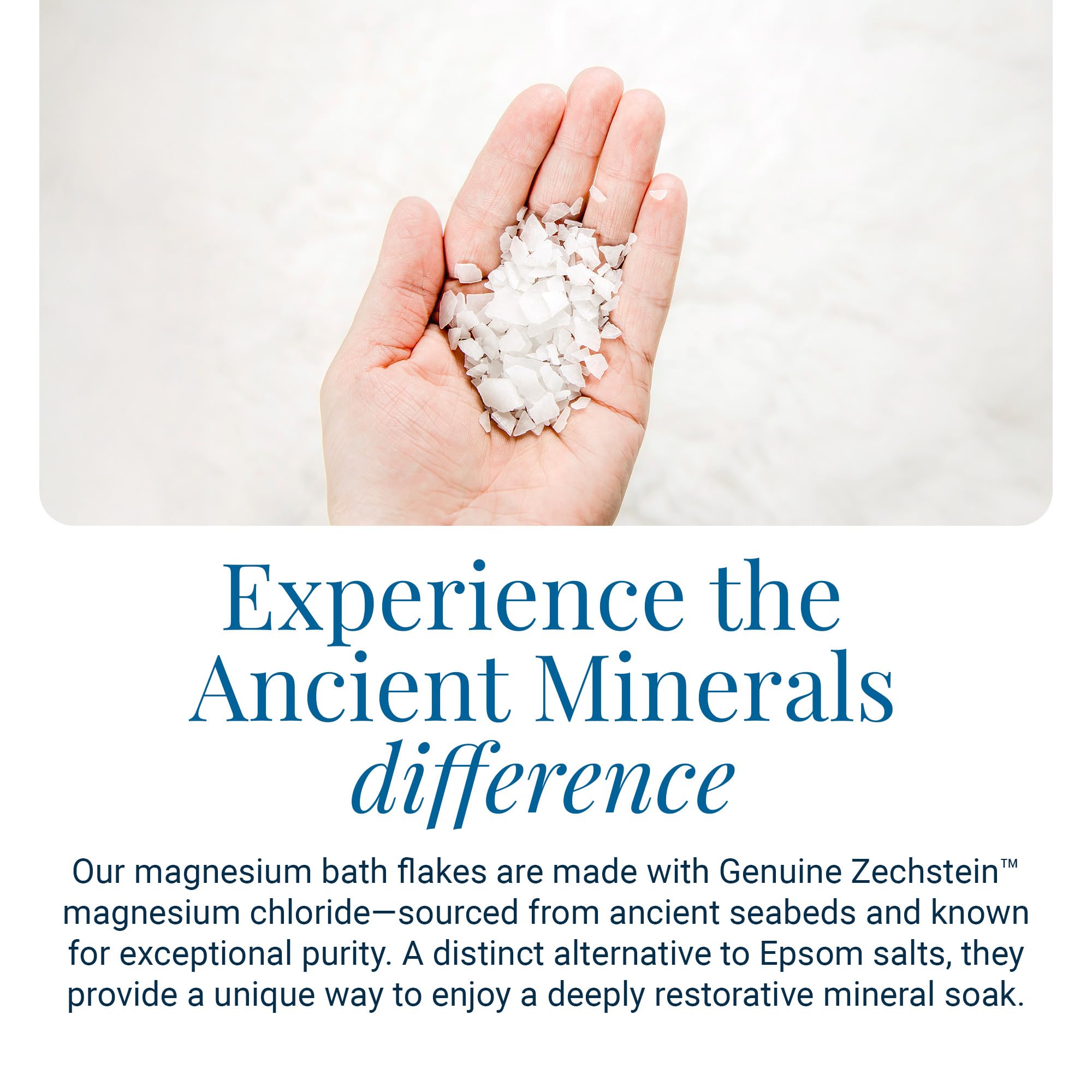 Ancient Minerals Zechstein seabed image, conveying natural, pollutant-free origin.