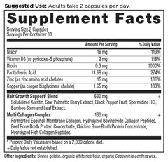 Ancient Nutrition Hair Growth capsules closeup for daily supplementation