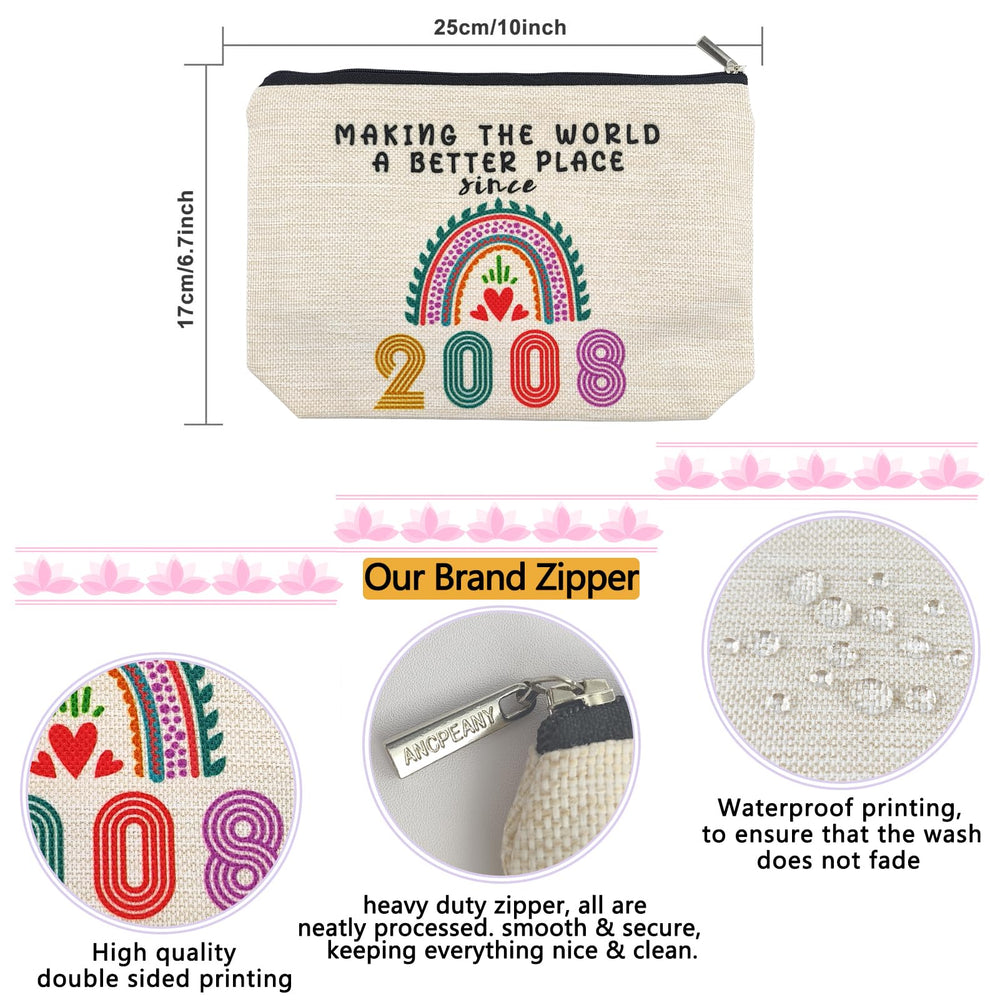 ancpeany linen makeup bag material highlights soft feel and fade-resistant fabric