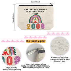 ancpeany linen makeup bag material highlights soft feel and fade-resistant fabric