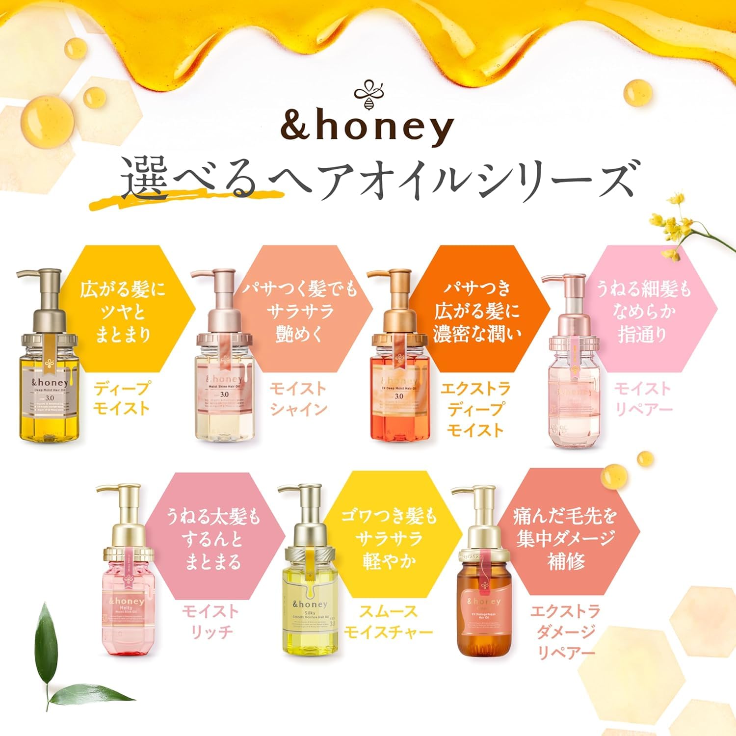 & Honey Bulgarian Damask Rose Honey fragrance close-up for luxurious hair care