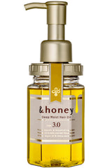 & Honey Deep Moist Hair Oil bottle front shows premium hydration for dry hair