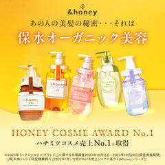 And Honey Deep Moist Shampoo ingredients closeup showcases nourishing components for shine
