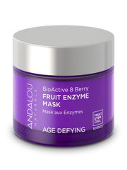 Andalou Naturals BioActive 8 Berry Mask tube close-up highlighting product design for radiant skin.