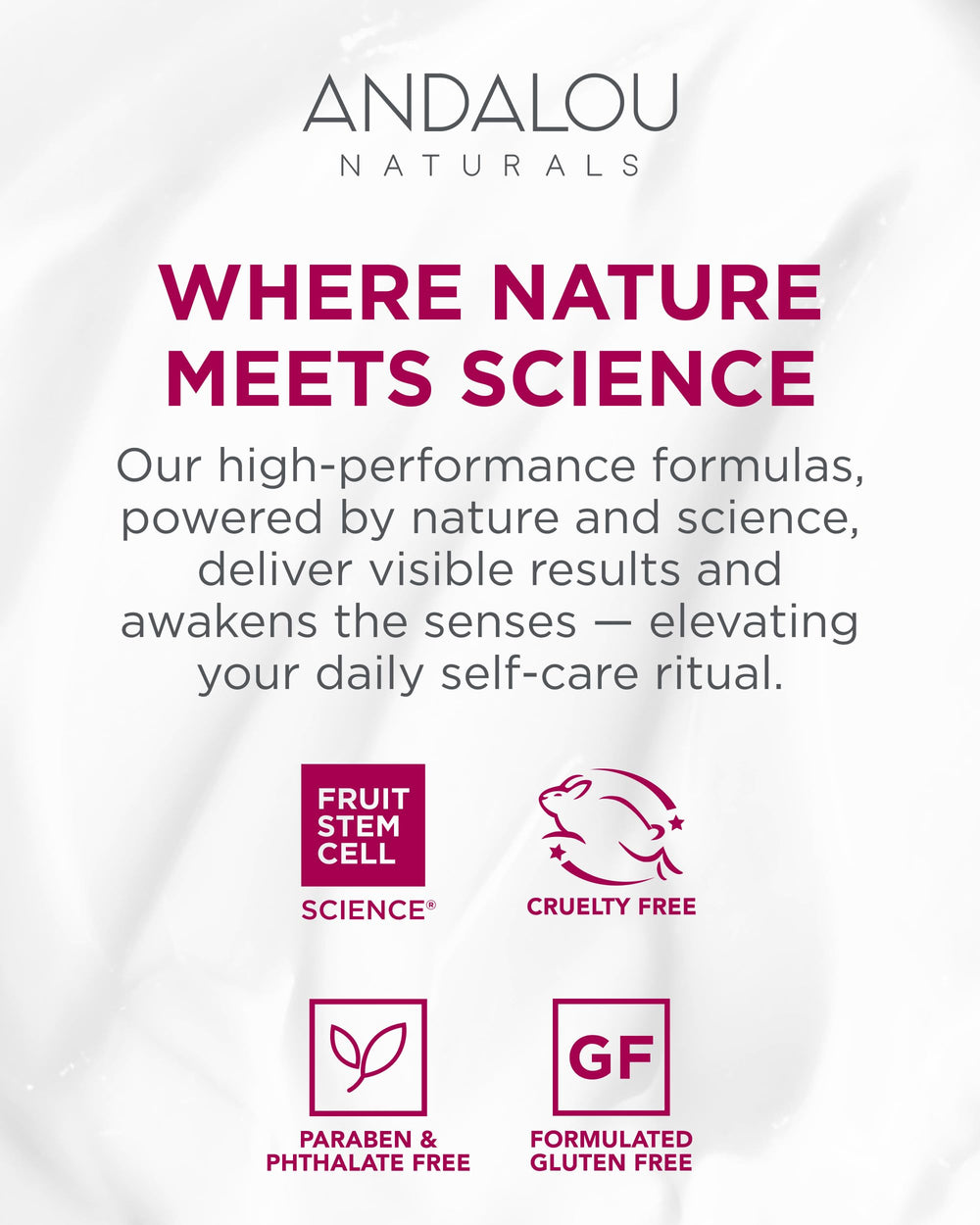 Andalou Naturals 1000 Roses Daily Shade packaging highlights cruelty-free labeling
