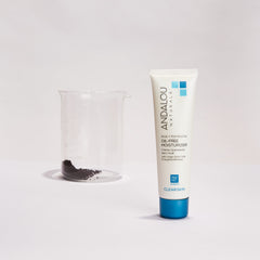 Andalou Naturals pump usage image demonstrates easy, mess-free daily moisturization.