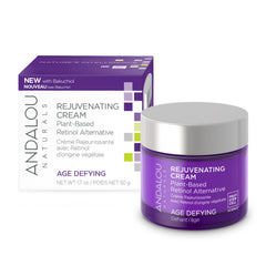 Andalou Naturals Age Defying Cream jar shows rich texture for smoother skin.