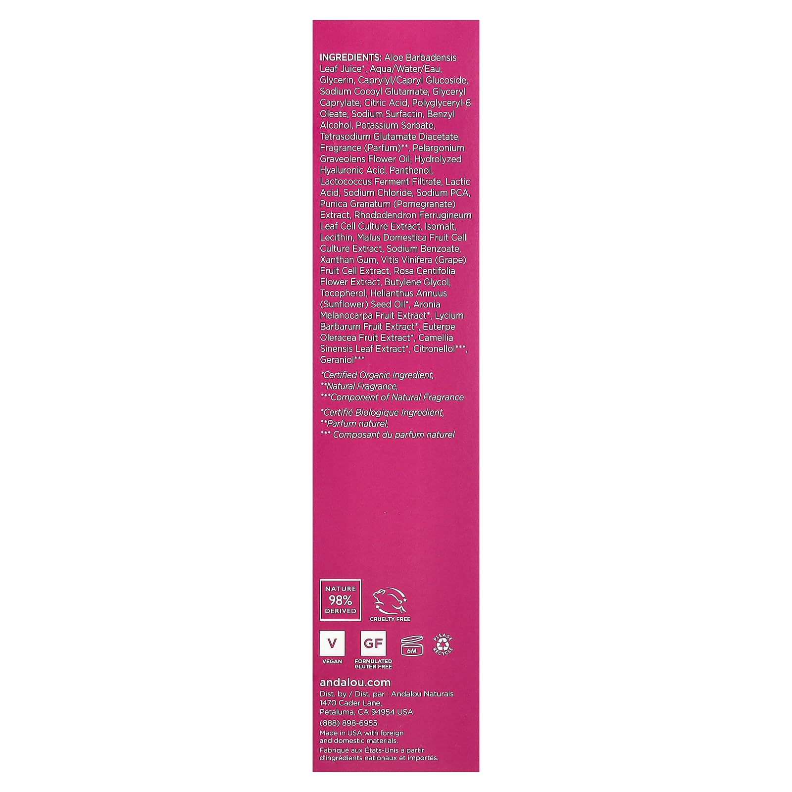 Andalou Naturals Alpine Rose Stem Cells image suggesting vitality and microbiome support.