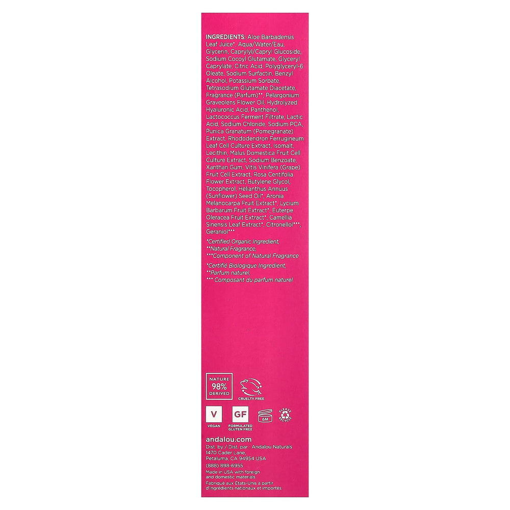 Andalou Naturals Alpine Rose Stem Cells image suggesting vitality and microbiome support.