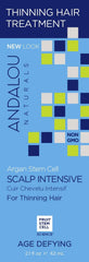 Andalou Naturals Argan Stem Cell Age Defying Scalp Intensive close-up shows a creamy, soothing texture for scalp care.