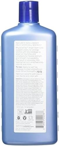 Andalou Naturals Argan Stem Cell Shampoo lather close-up shows scalp cleansing.