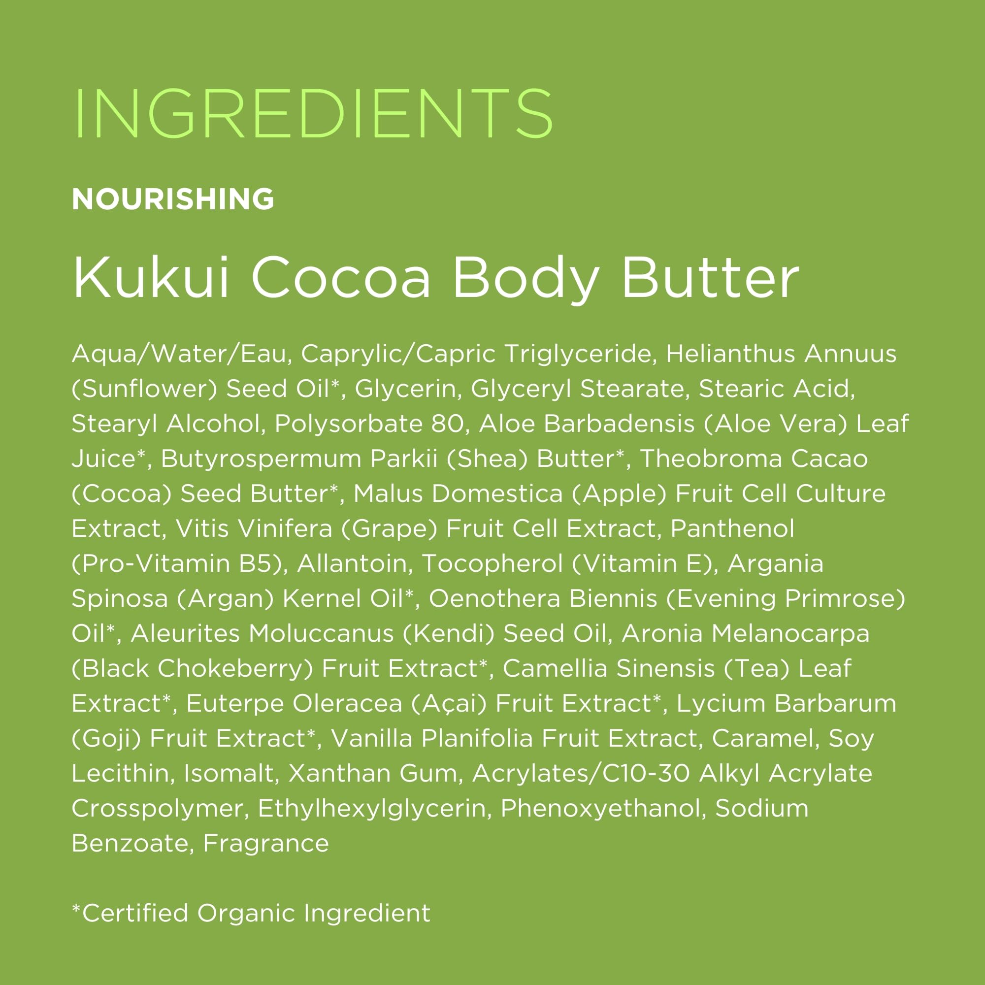 Andalou Naturals vegan skincare label signals cruelty-free nourishment.