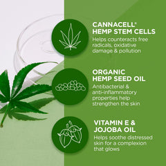 Andalou Naturals Cannacell Happy Day Cream creamy texture swirl indicating smooth application.
