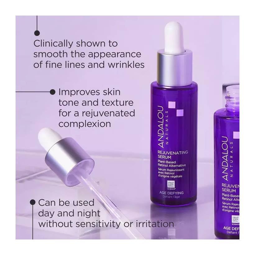Andalou Naturals cruelty-free, non-GMO packaging emphasizes sustainable, ethical sourcing.