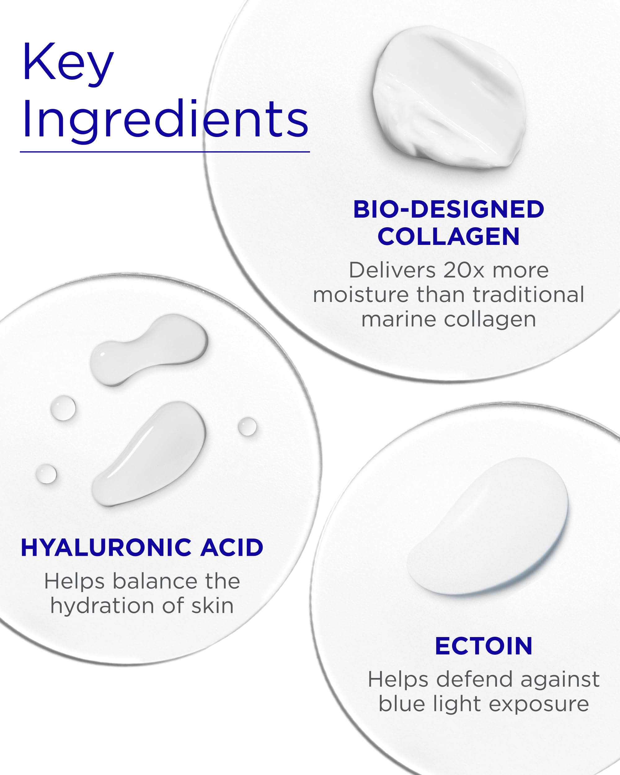 Andalou Naturals Deep Hydration Cream packaging with ectoin blue light protection reference.