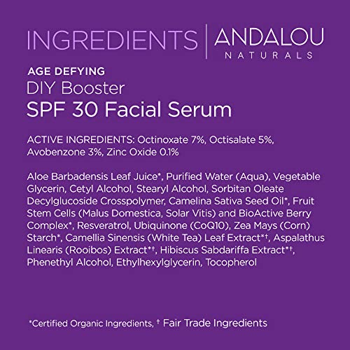 Andalou Naturals travel-size tube image implies on-the-go sun care.
