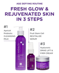 Andalou Naturals Fruit Stem Cell Complex illustration communicates renewal with apple and grape-derived actives